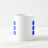 3線カッコいい記号 |均一性と調和 カラフル コーヒーマグカップ (中央)
