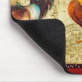 3羽のオンドリ マウスパッド (コーナー)