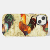 3羽のオンドリ iPhoneケース (裏面横)