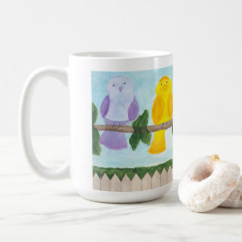 3羽のカラフルな鳥 コーヒーマグカップ