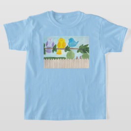 3羽のカラフルな鳥 子供用 Tシャツ