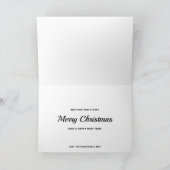 3羽のクリスマスペンギンのイラスト シーズンカード (内部)
