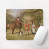 3羽のハトの会合 マウスパッド (マウス)