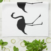 3羽のフラミンゴ キッチンタオル (折り畳み)