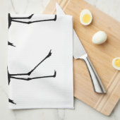 3羽のフラミンゴ キッチンタオル (四つ折り)