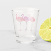 3羽のフラミンゴ ショットグラス (裏面)