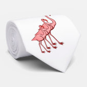 3羽のフラミンゴ ネクタイ (ロール)