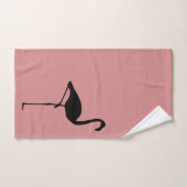 3羽のフラミンゴ バスタオルセット (ハンドタオル)