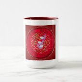 3羽のフランスのな雌鶏 マグカップ (中央)