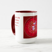 3羽のフランスのな雌鶏 マグカップ (正面左)