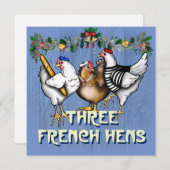 3羽のフランスの雌鳥 シーズンカード (正面/裏面)
