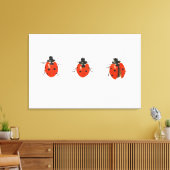 3羽のレディバード2013 キャンバスプリント (インサイチュ (リビング))