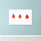 3羽のレディバード2013 キャンバスプリント (インサイチュ (ウッドフロア))