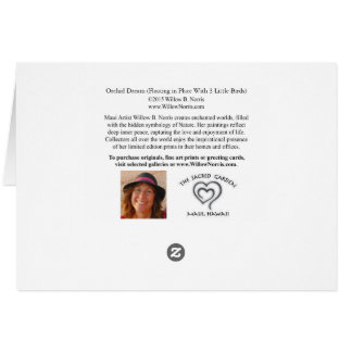 3羽の小さい鳥と浮かぶ蘭の夢