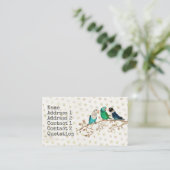 3羽の小さい鳥の名刺 名刺 (スタンド正面)