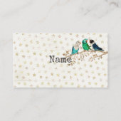 3羽の小さい鳥の名刺 名刺 (裏面)