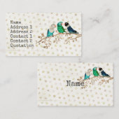 3羽の小さい鳥の名刺 名刺 (正面/裏面)