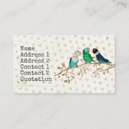 3羽の小さい鳥の名刺 名刺