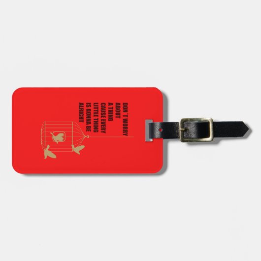 3羽の小さい鳥 ラゲッジタグ (正面横)