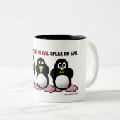 3羽の賢いペンギン ツートーンマグカップ (正面右)