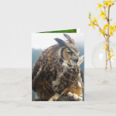 3羽の鳥のすべての行事のメッセージカード カード (黄色い花)