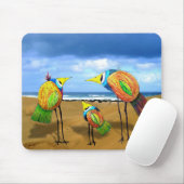 3羽の鳥のマウスパッド マウスパッド (マウス)