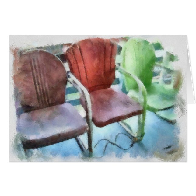 3脚の椅子 (正面横)