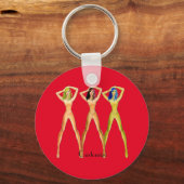 3脚レディーススタンディングサンダー_コーブスクエア キーホルダー (正面)