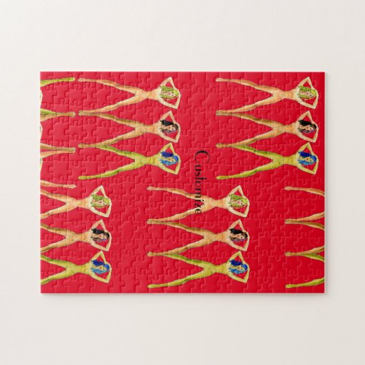 3脚レディース立ちサンダー_コーブ ジグソーパズル (横)