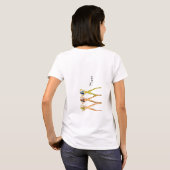 3脚レディース立ちサンダー_コーブ Tシャツ (裏面フル)