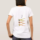 3脚レディース立ちサンダー_コーブ Tシャツ (裏面)