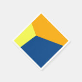 3色のカクテルナプキン | 現代的なパーティースタイル スタンダードカクテルナプキン (角)