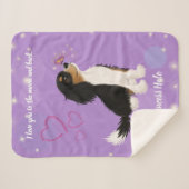 3色のカバリエカスタムデザイン    シェルパブランケット (正面(横))