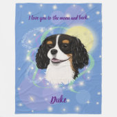 3色のカバリエカスタムデザイン フリースブランケット (正面)