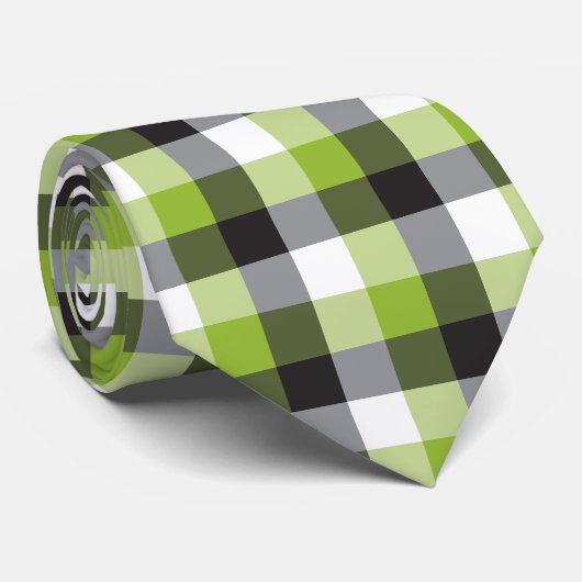 3色のギンガム ネクタイ (ロール)