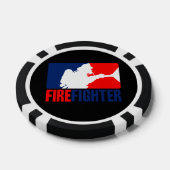3色のファイヤーファイターヘッドライナー ポーカーチップ (シングル)