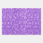 3色のフェイクグリッター ラッピングペーパーシート (正面)