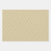 3色の波形パターン ラッピングペーパーシート (正面3)