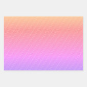 3色の波形パターン ラッピングペーパーシート (正面2)