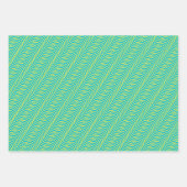 3色の波形パターン ラッピングペーパーシート (正面)