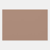 3色の無地のニュートラルトーン ラッピングペーパーシート (正面)