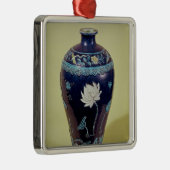 3色の装飾が付いているMingのつぼ メタルオーナメント (右)