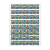 3色の質 ラップアラウンド宛名ラベル (シート)