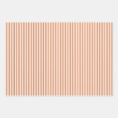 3色の選択ピン配ストライプの列ラップ ラッピングペーパーシート (正面3)