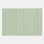 3色の選択ピン配ストライプの列ラップ ラッピングペーパーシート (正面)