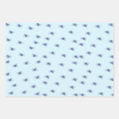 3色アネモンスラッピング紙シートセット ラッピングペーパーシート (正面2)