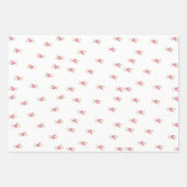 3色アネモンスラッピング紙シートセット ラッピングペーパーシート (正面)