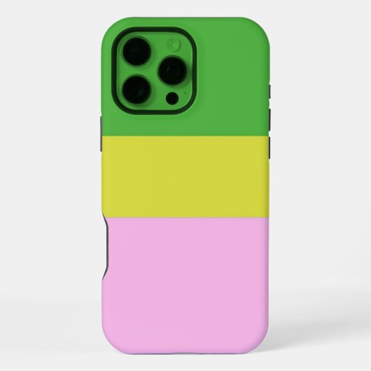3色アートの絵 iPhoneケース (裏面)