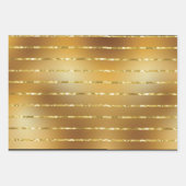 3色エレガント金ゴールドメリークリスマスラッピングパップ ラッピングペーパーシート (正面3)