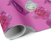 3色バラパターン折り返し紙 ラッピングペーパー (ロールコーナー)